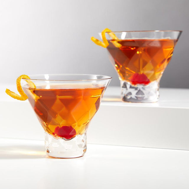 GEM CRYSTAL MARTINI GLASSES | COCKTAIL