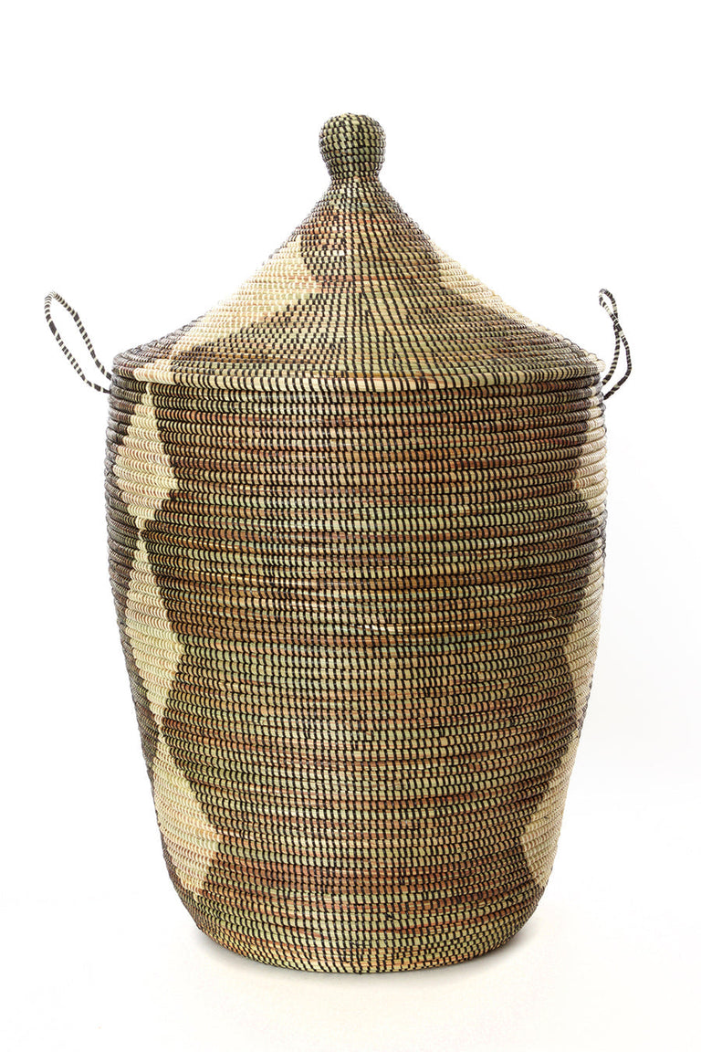 DARK & LIGHT PATTERN BASKETS (SENEGAL) | STORAGE