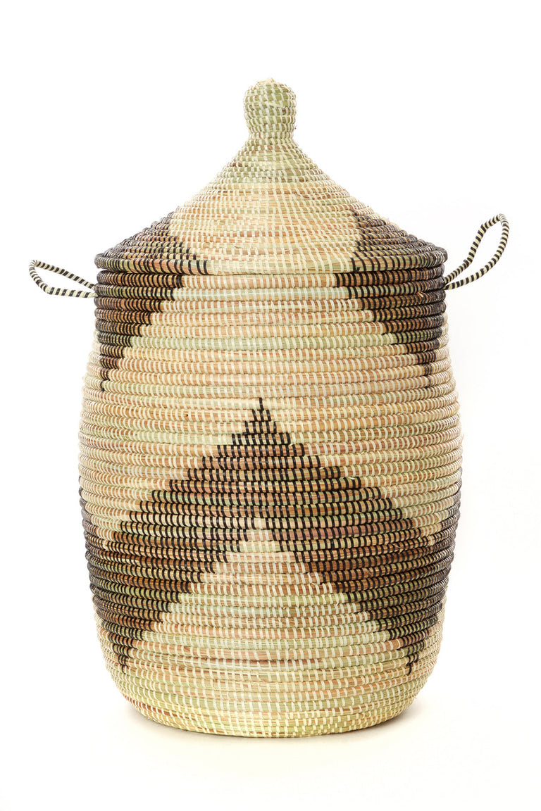 DARK & LIGHT PATTERN BASKETS (SENEGAL) | STORAGE