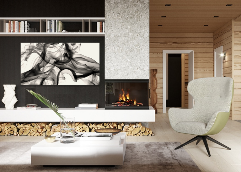 Smoky Atmosphere X by GI Lab | STRETCHED ART CARVAS