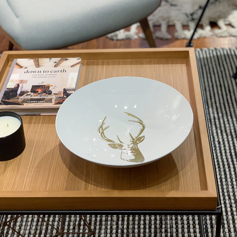 STAG GOLD BOWL 13" LARGE | ENTERTAINING | STAG & MANOR