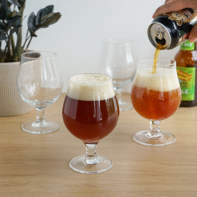 BEER TULIP GLASSES, SET OF 4