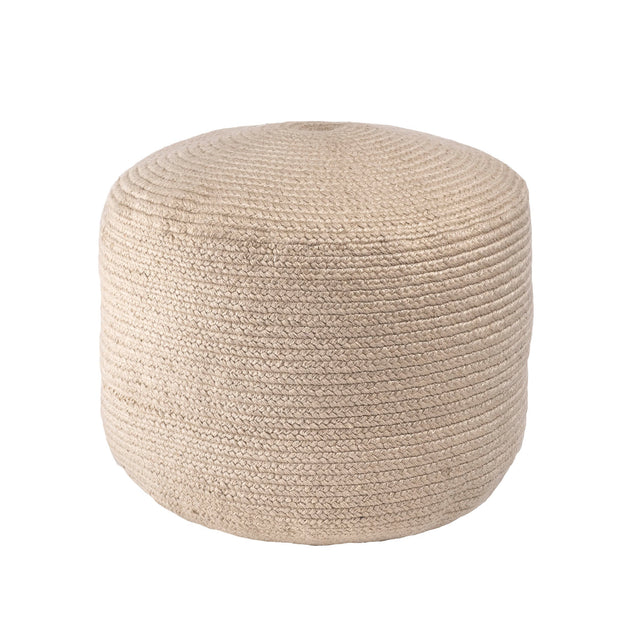BRAIDED CABLE JUTE POUF