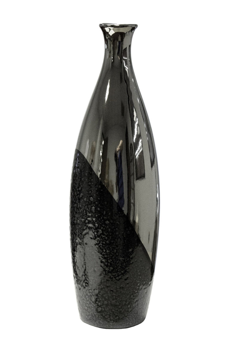 BLACK & SILVER BOTTLE VASES | VASES | STAG & MANOR