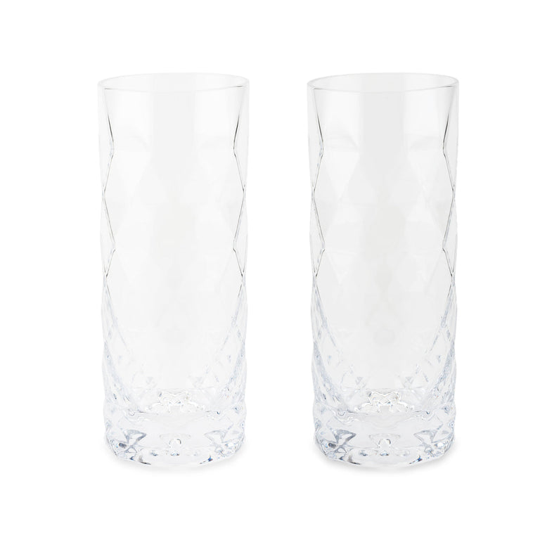 GEM CRYSTAL HIGHBALL GLASSES