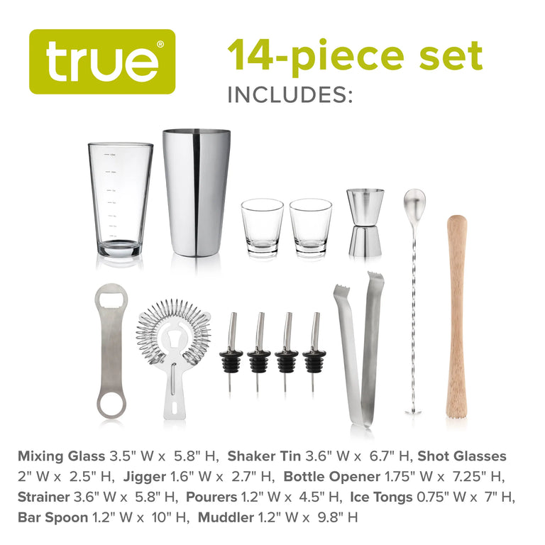 14 PIECE BARWARE SET