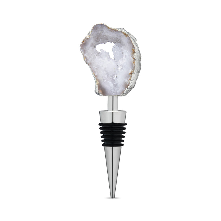 WHITE GEODE BOTTLE STOPPER