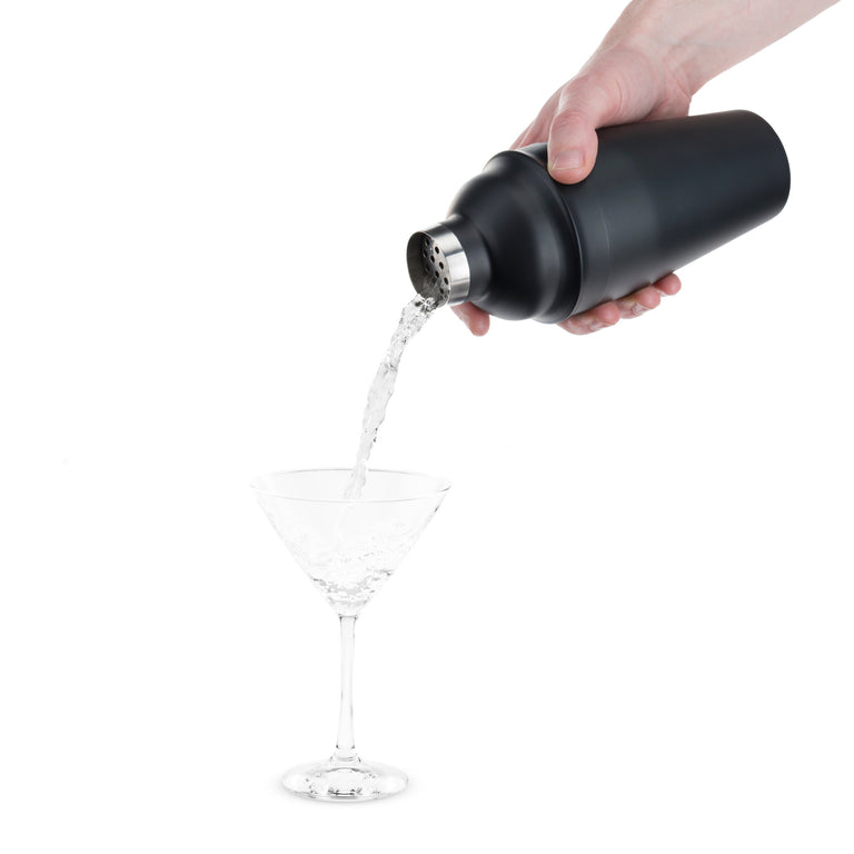 ASH: 18-OUNCE MATTE BLACK COCKTAIL SHAKER