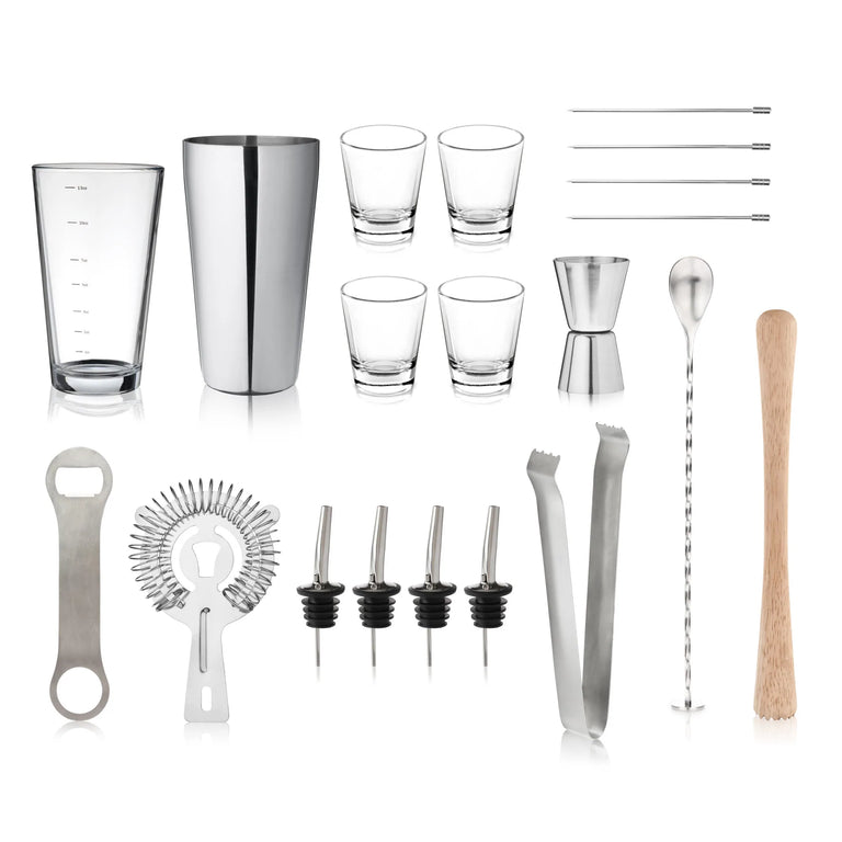 20 PIECE BARWARE SET