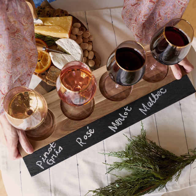ACACIA WOOD WINE FLIGHT BOARD
