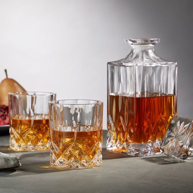 ADMIRAL 3 PIECE DECANTER TUMBLER SET