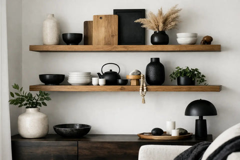 How to Style Open Shelving Without the Clutter
