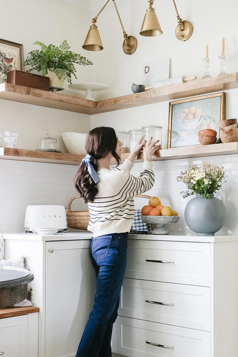 How to Style Open Shelving in a Kitchen