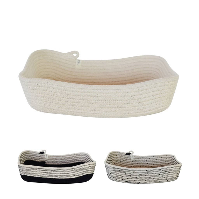 RECTANGULAR BASKET S - AFRI-SCANDI | ORGANIC SOUTH AFRICAN COTTON CRAFT