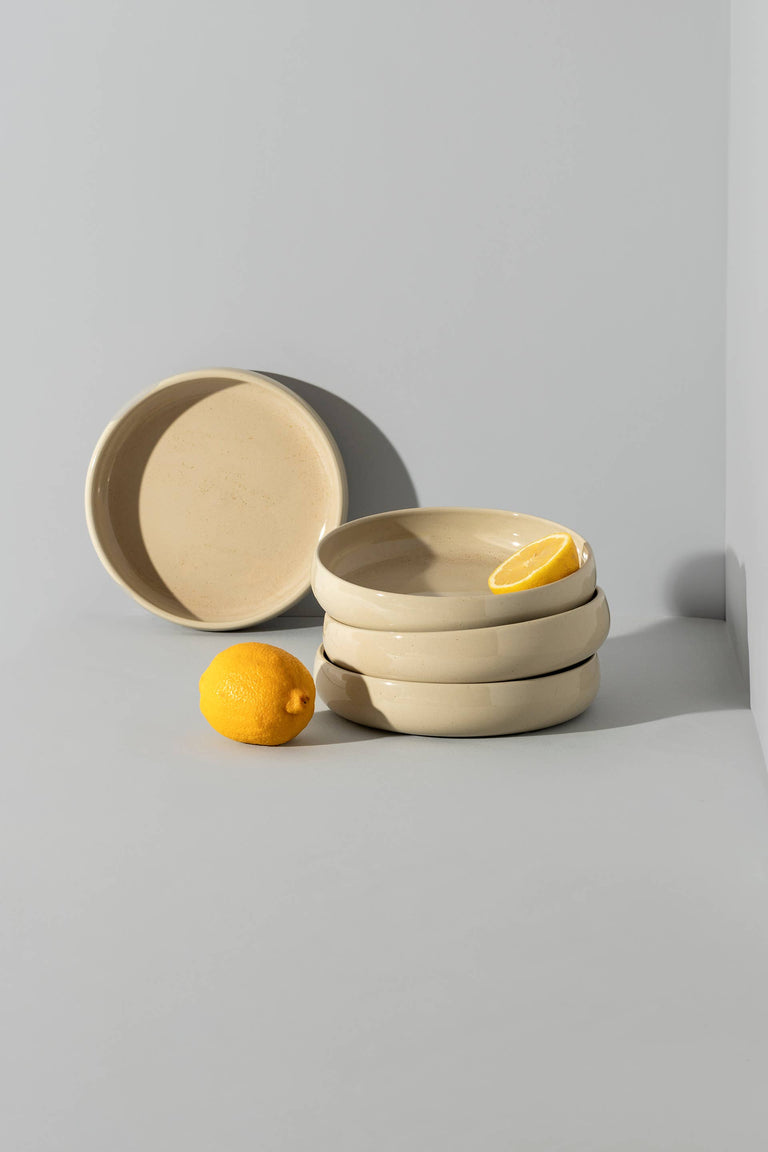 HANDMADE STONEWARE PASTA/SALAD PLATE | EDAN 7.9" | KITCHEN