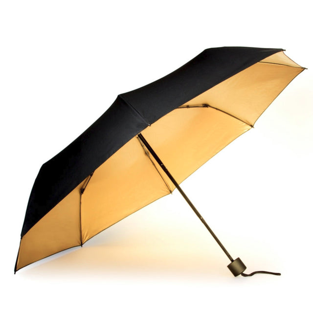 BLACK & GOLD UMBRELLA | RAIN ACCESSORIES | STAG & MANOR