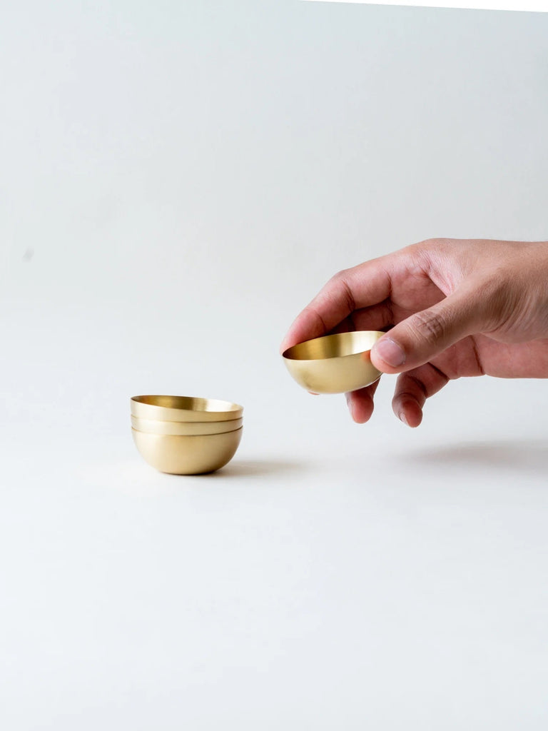 Heirloom Brass Dip Bowl S/2
