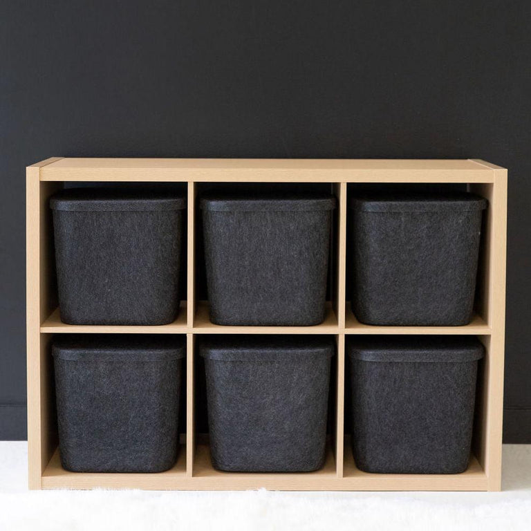 The Sculpted Bin - Original with Lid | Set of 3 | STORAGE