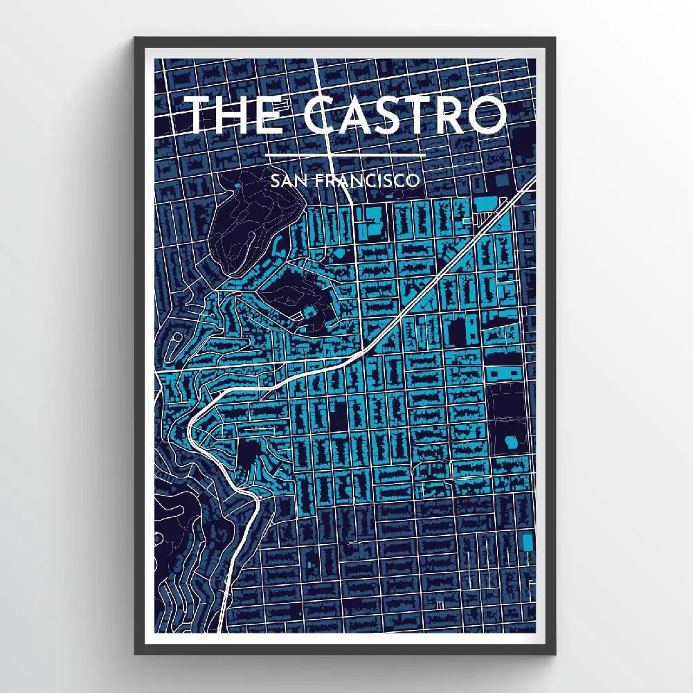 THE CASTRO, SF CITY MAP | ART PRINT | STAG & MANOR