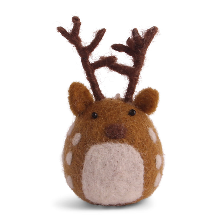 SMALL FELT BROWN DEER (NEPAL) | HOLIDAY