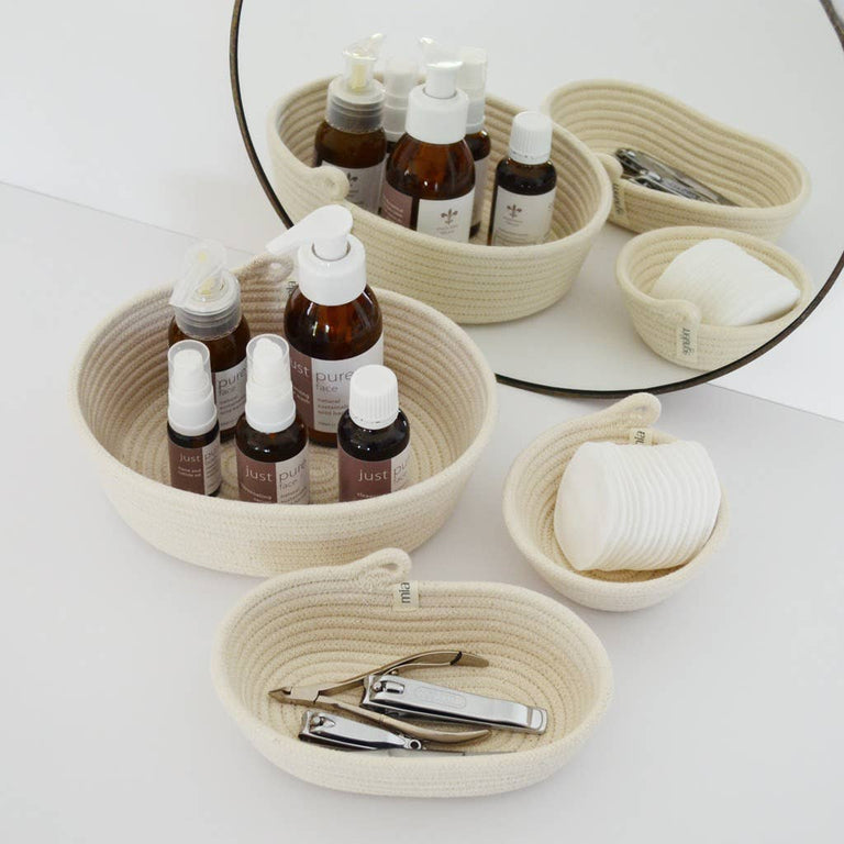 PETITE OVAL BASKET - AFRI-SCANDI | ORGANIC SOUTH AFRICAN COTTON CRAFT