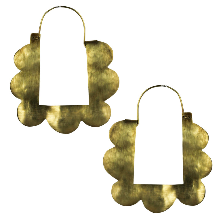 ALBA SCALLOPED EARRING | JEWELRY