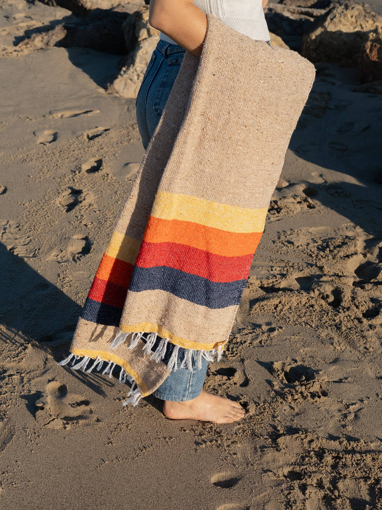 VINTAGE DESERT THROW BLANKET | MODERN MEXICAN TEXTILES