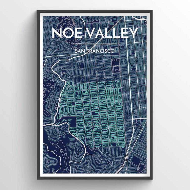 NOE VALLEY, SF CITY MAP | ART PRINT