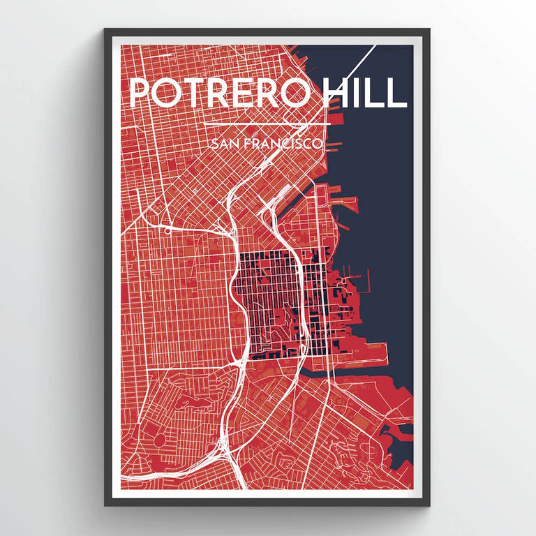 POTRERO, SF CITY MAP | ART PRINT