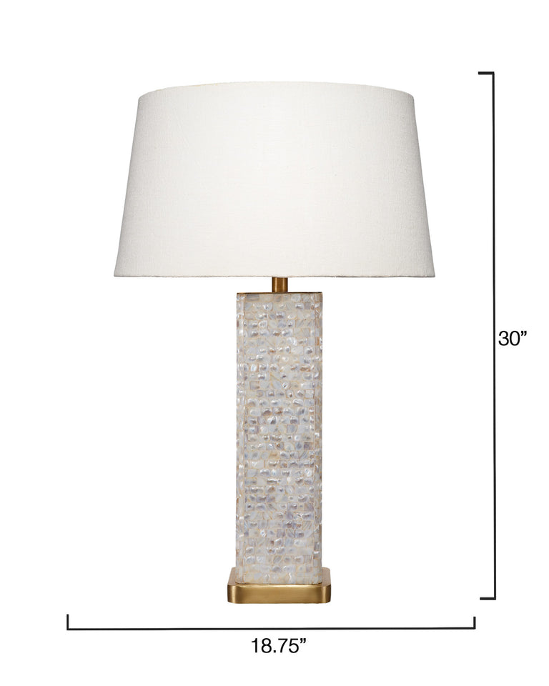 PRESTON TABLE LAMP, MOTHER OF PEARL