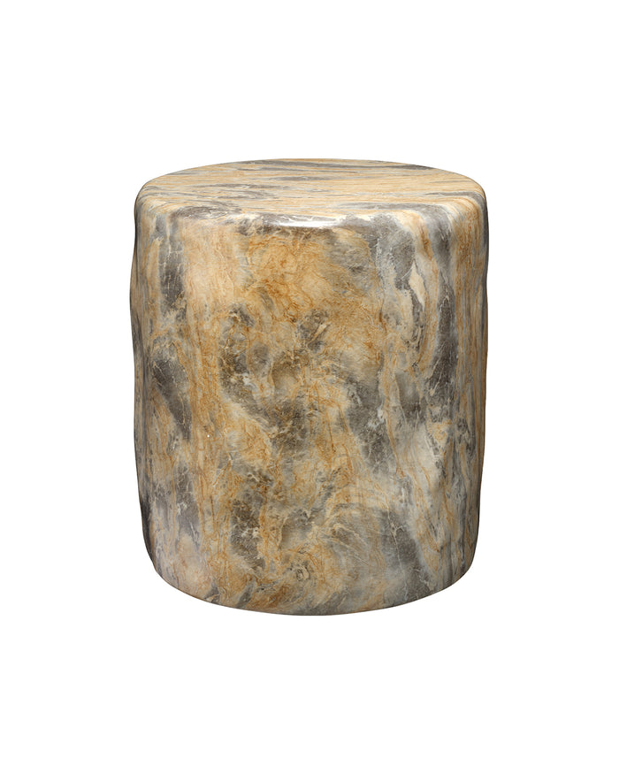 CEDAR SIDE TABLE, MARBLED GREY
