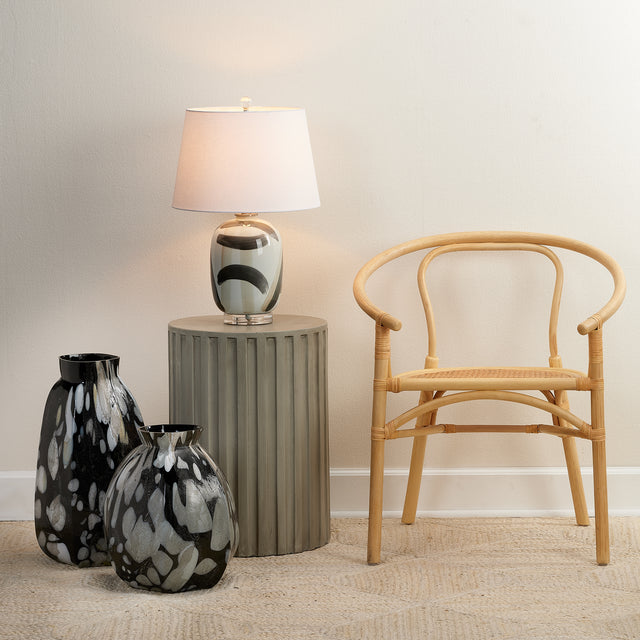 FLUTED COLUMN SIDE TABLE