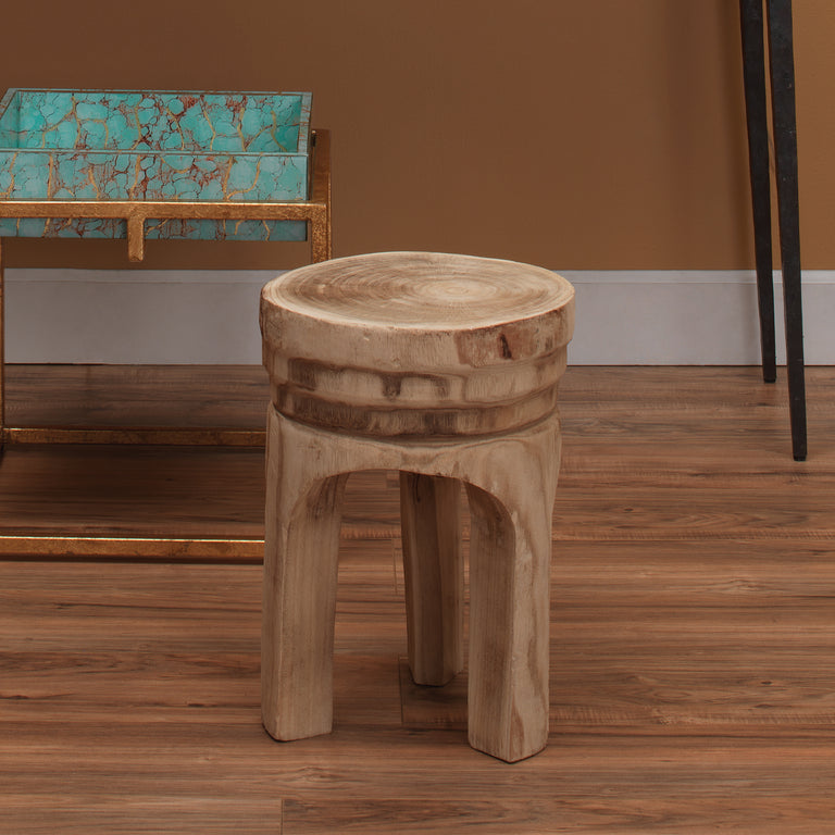 MESA WOODEN SIDE TABLE