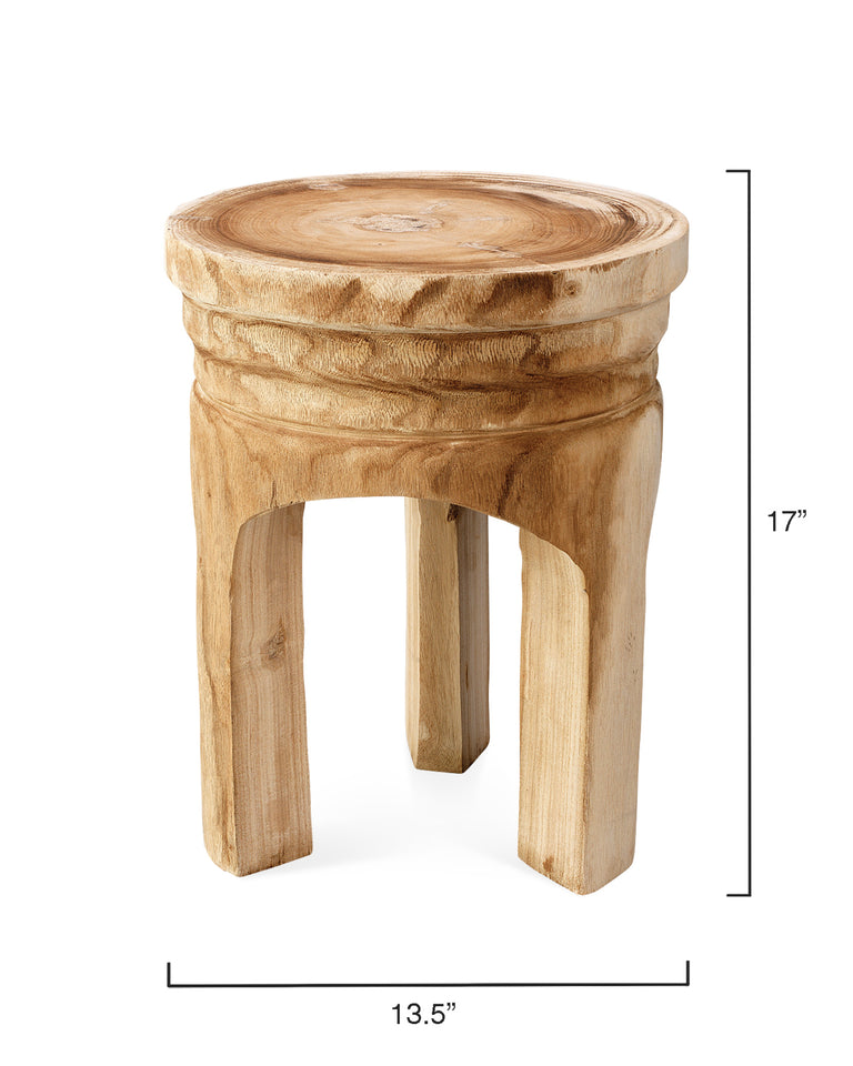 MESA WOODEN SIDE TABLE