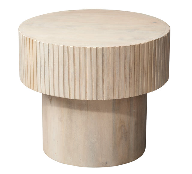 NOTCH ROUND SIDE TABLE