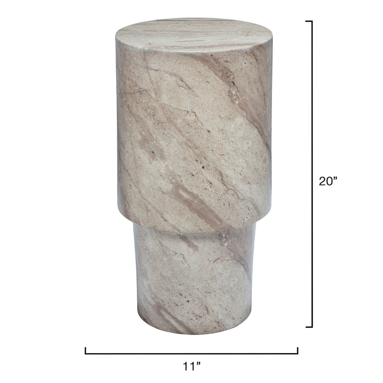 ST. GERMAIN DRINK TABLE, MARBLED