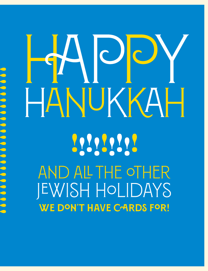 All the Jewish Hanukkah Card