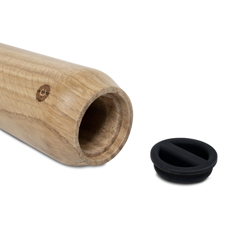 CHAMPAGNE OAK WOOD PEPPER GRINDER/SHAKER  6.5" | KITCHEN