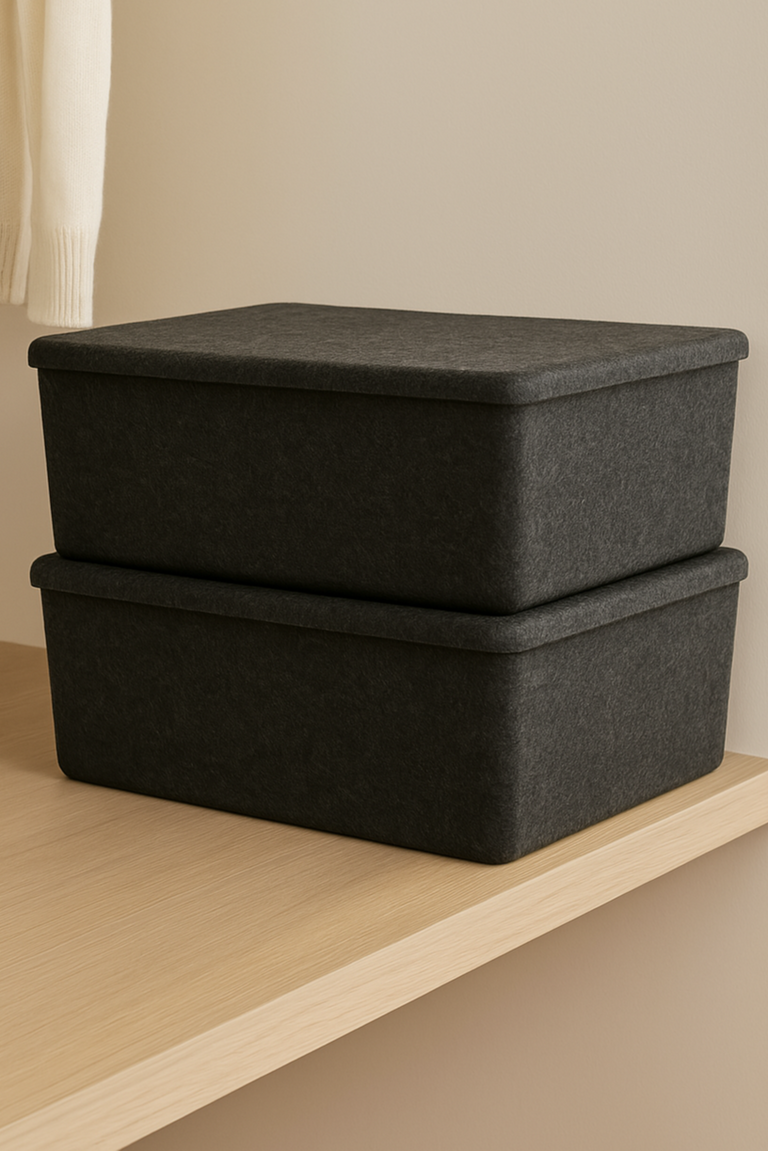 The Sculpted Bin - XL with Lid | STORAGE