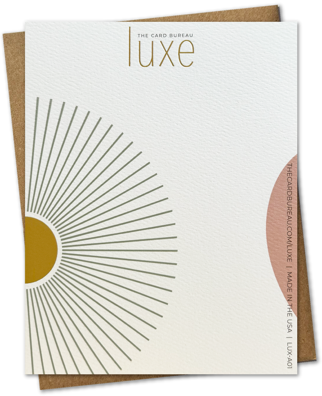 LUXE | Gold Foil Modern Starburst Birthday Card  | GREETING CARD - BIRTHDAY