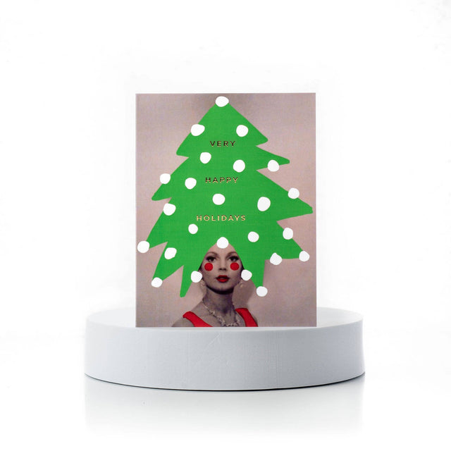 Very Happy Holidays / Retro Tree | GREETING CARDS
