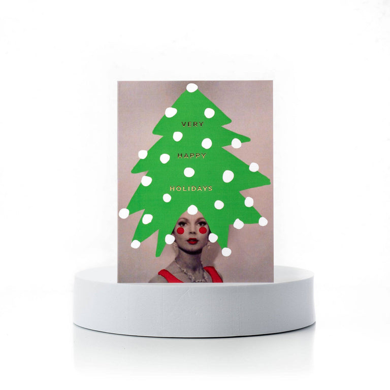 Very Happy Holidays / Retro Tree | GREETING CARDS