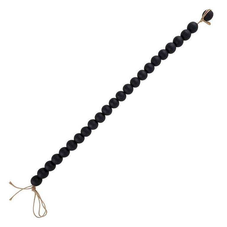BLACK GLASS DECOR BEADS