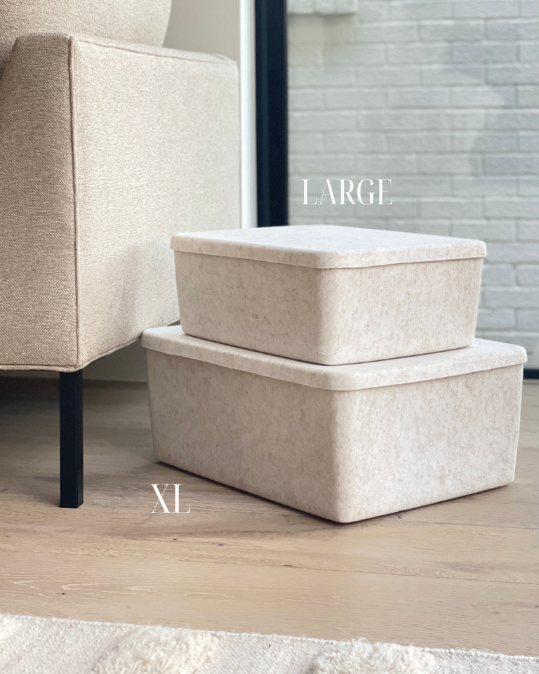 The Sculpted Bin - XL with Lid | STORAGE