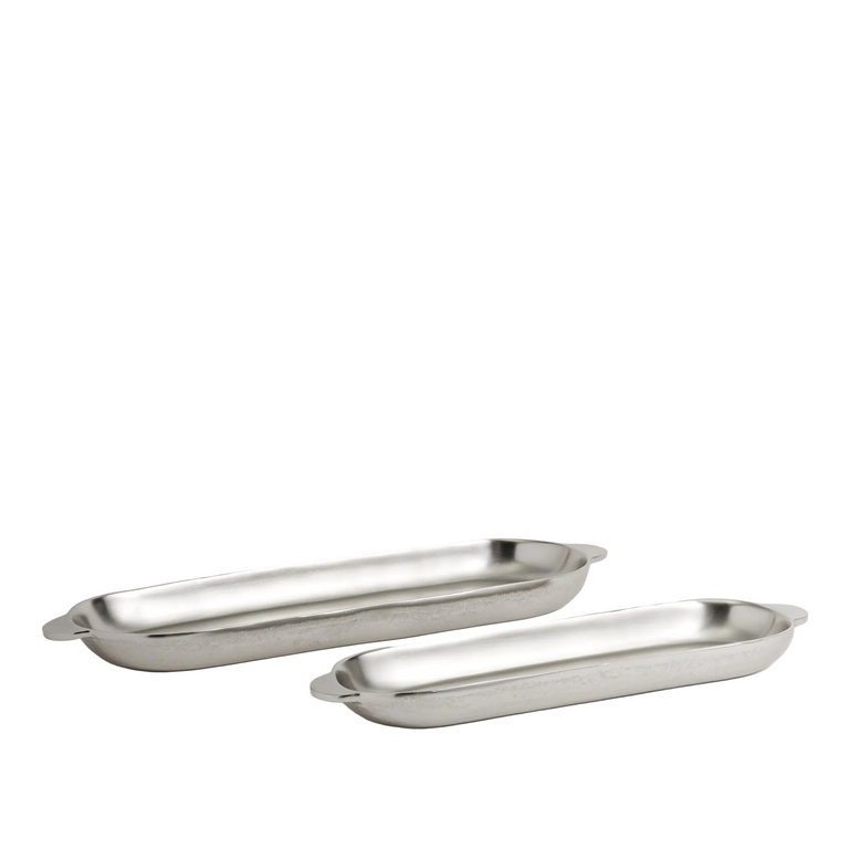 Stinson Nickel Long Trays - Set of 2