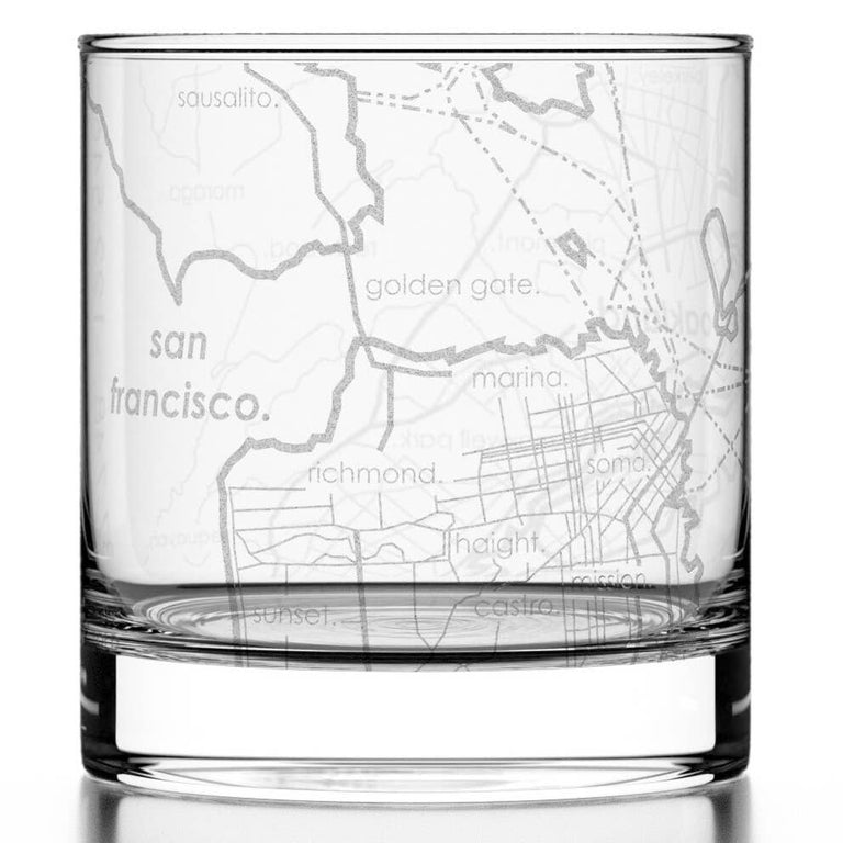 SAN FRANCISCO WHISKEY ROCKS GLASS