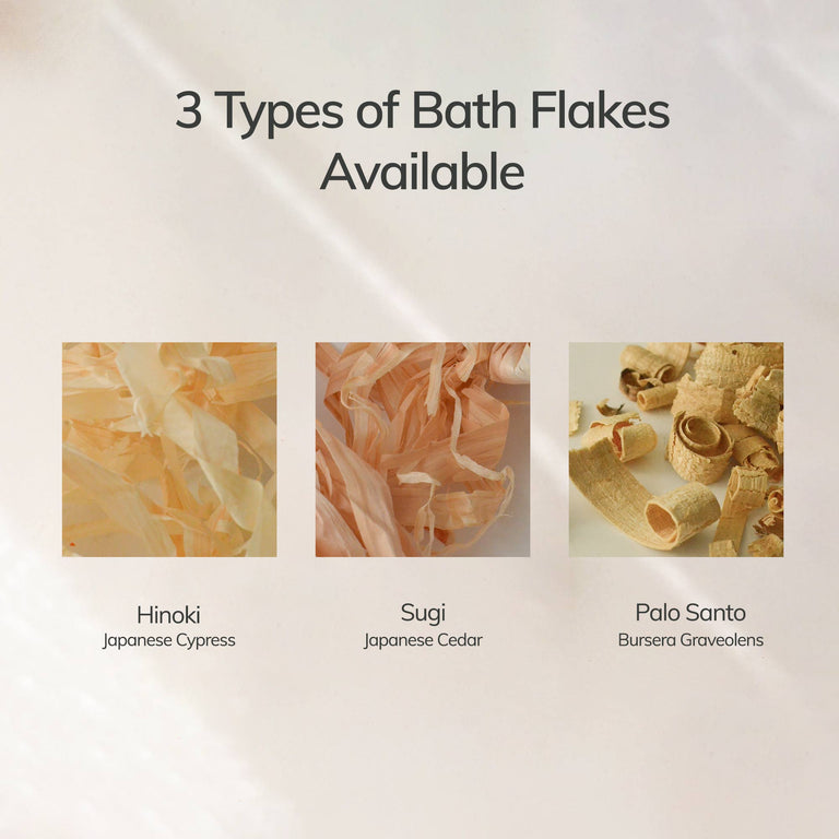 Hinoki Japanese Cypress Bath Flakes