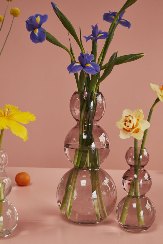 TREBLE STACKED BUBBLE VASE