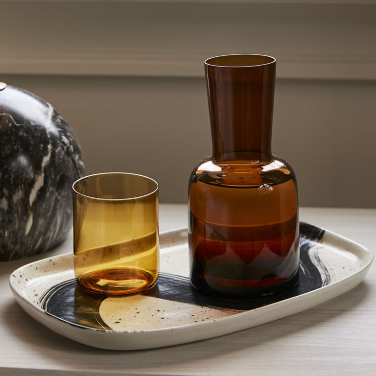 KESWICK AMBER GLASS CARAFE
