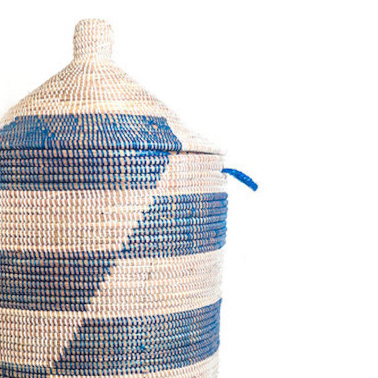 Large Storage Basket - Blue Stripe | BASKETS